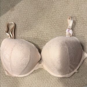 Victoria Secret Elegant Lace Women's Bra - Cream